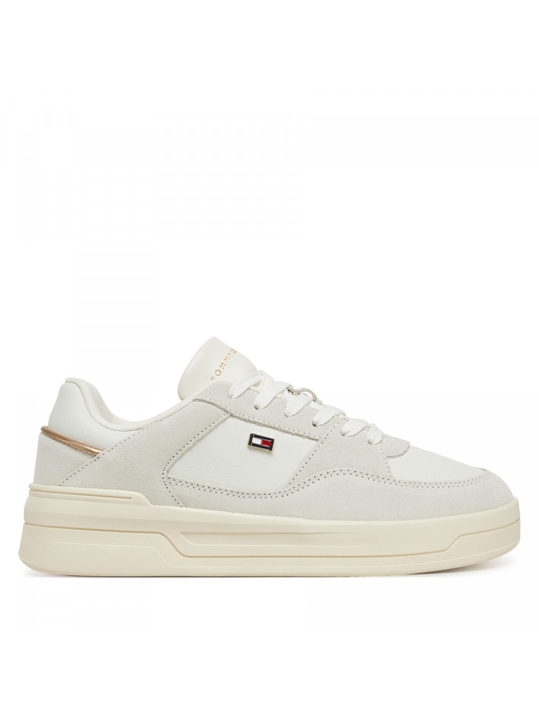 Sneakersy Tommy Hilfiger Essential Basket Sneaker FW0FW08456 Bílá